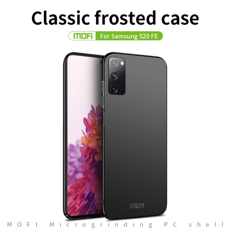 For Samsung Galaxy S20 FE MOFI Frosted PC Ultra-thin Hard Case(Gold) - Galaxy S20 FE Cases by NILLKIN | Online Shopping South Africa | PMC Jewellery