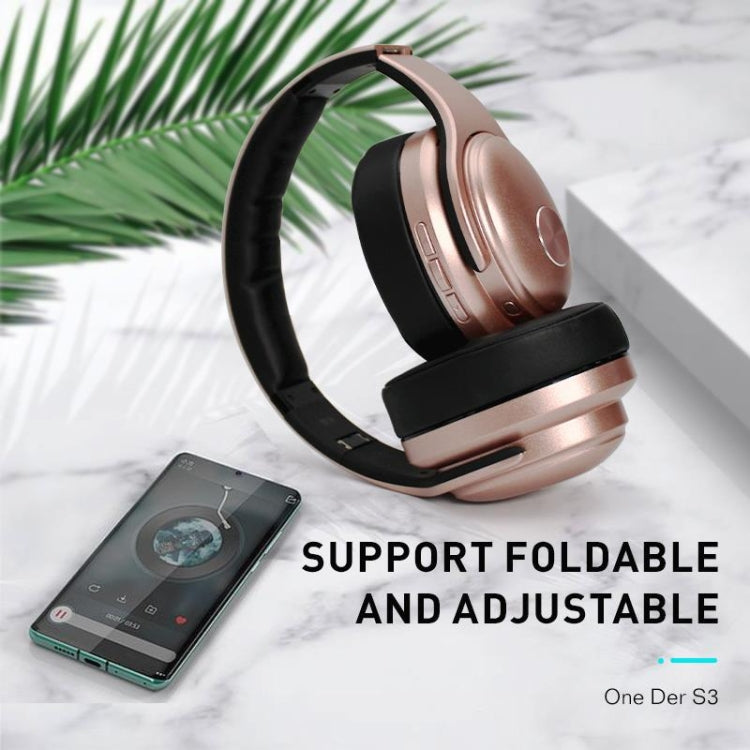 OneDer S3 2 in1 Headphone & Speaker Portable Wireless Bluetooth Headphone Noise Cancelling Over Ear Stereo(Black) - Headset & Headphone by OneDer | Online Shopping South Africa | PMC Jewellery