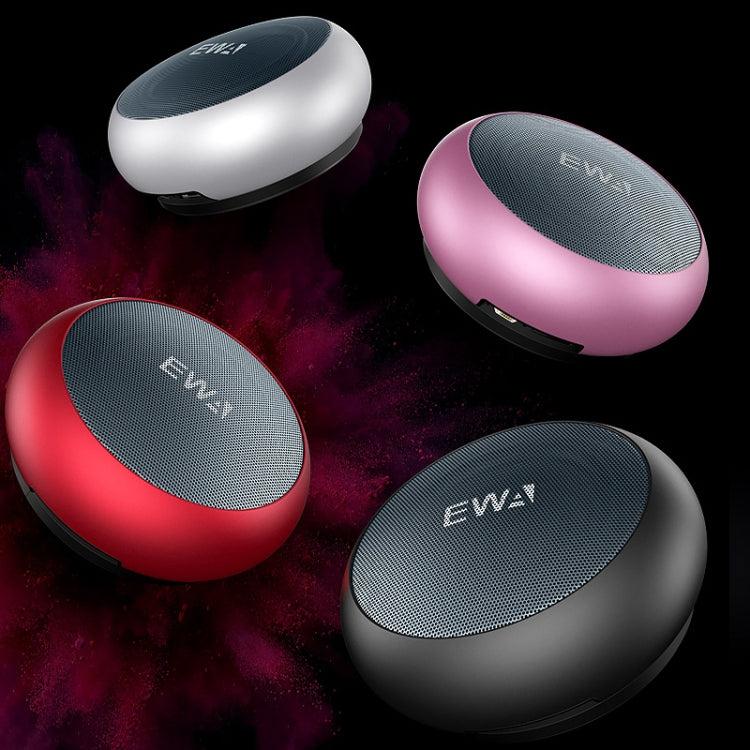 EWA A110 IPX5 Waterproof Portable Mini Metal Wireless Bluetooth Speaker Supports 3.5mm Audio & 32GB TF Card & Calls(Red) - Mini Speaker by EWA | Online Shopping South Africa | PMC Jewellery