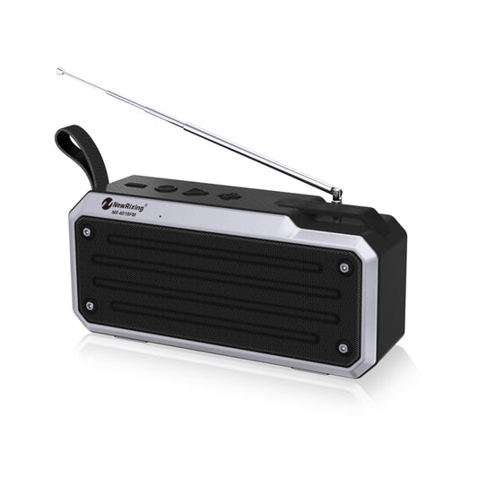 NewRixing NR4018FM TWS Portable Stereo Bluetooth Speaker, Support TF Card / FM / 3.5mm AUX / U Disk / Hands-free Call(Black) - Mini Speaker by New Rixing | Online Shopping South Africa | PMC Jewellery