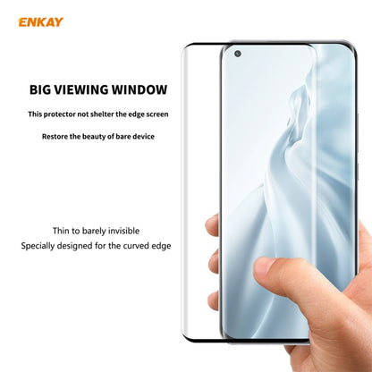 5 PCS For Xiaomi Mi 11 ENKAY Hat-Prince 0.26mm 9H 3D Explosion-proof Full Screen Curved Heat Bending Tempered Glass Film -  by ENKAY | Online Shopping South Africa | PMC Jewellery