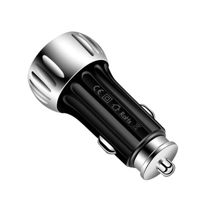 YSY-310QC18W QC3.0 Dual Port USB Car Charger for Apple / Huawei / Samsung / Xiaomi(Black) - Car Charger by PMC Jewellery | Online Shopping South Africa | PMC Jewellery