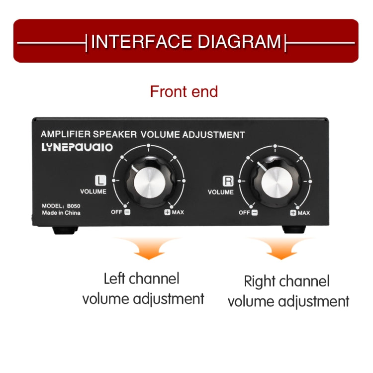 B050  Passive Speaker Volume Adjustment Controller,  Left And Right Channel Independent Volume Adjustment, 150W Per Channel -  by PMC Jewellery | Online Shopping South Africa | PMC Jewellery