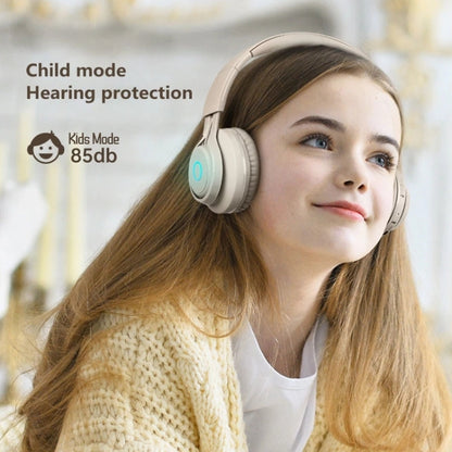 BT06C Cute Wireless Bluetooth 5.0 Headset for Children with Microphone LED Light Suppport Aux-in(Purple) - Headset & Headphone by PMC Jewellery | Online Shopping South Africa | PMC Jewellery