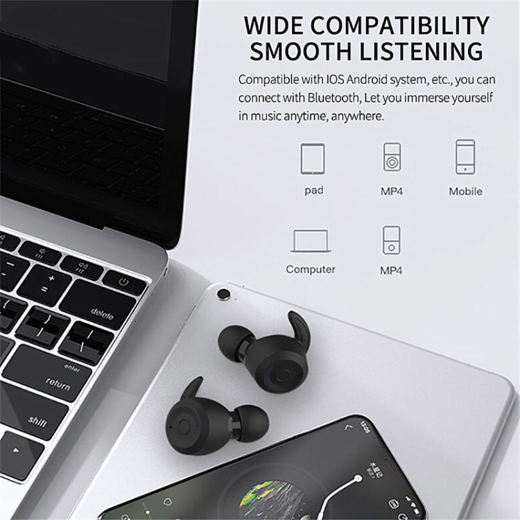 T20 TWS Bluetooth Hooks Wireless Sports Headphones with Charging Box IPX6 Waterproof Noise-cancelling Earphones(Green) - Bluetooth Earphone by PMC Jewellery | Online Shopping South Africa | PMC Jewellery