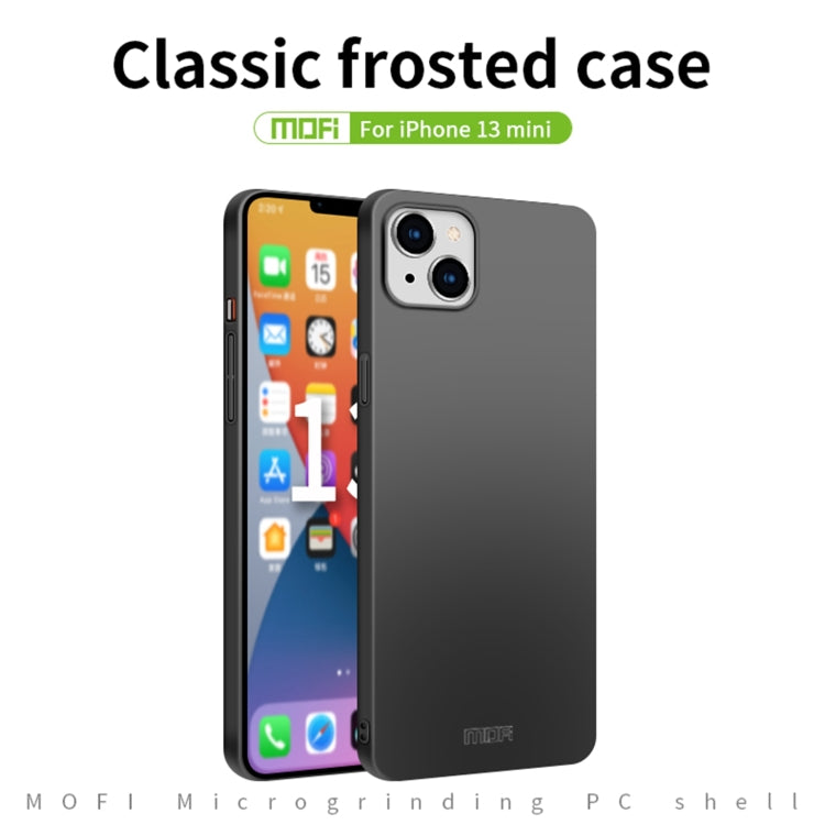 For iPhone 13 mini  MOFI Frosted PC Ultra-thin Hard Case(Blue) - iPhone 13 mini Cases by MOFI | Online Shopping South Africa | PMC Jewellery