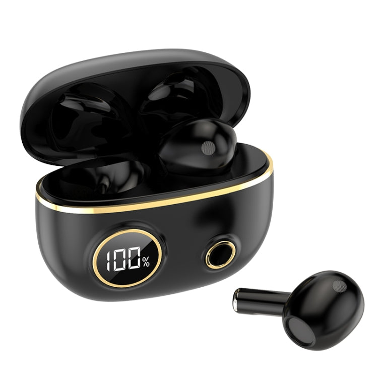 PRO100 TWS Bluetooth 5.2 Noise Canceling Waterproof Earphones 9D Stereo Sports Headphone with Charging Case(Black) - Bluetooth Earphone by PMC Jewellery | Online Shopping South Africa | PMC Jewellery