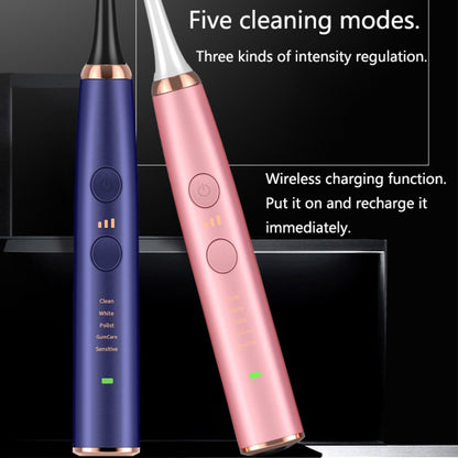 Wireless Induction Charging Ultrasonic Electric Toothbrush(Black) - Toothbrushes by PMC Jewellery | Online Shopping South Africa | PMC Jewellery