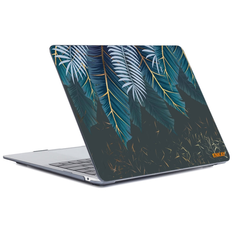 ENKAY Hat-Prince Natural Series Laotop Protective Crystal Case for MacBook Pro 13.3 inch A2251 / A2289 / A2338 2020(Palm Leaf) - MacBook Pro Cases by ENKAY | Online Shopping South Africa | PMC Jewellery