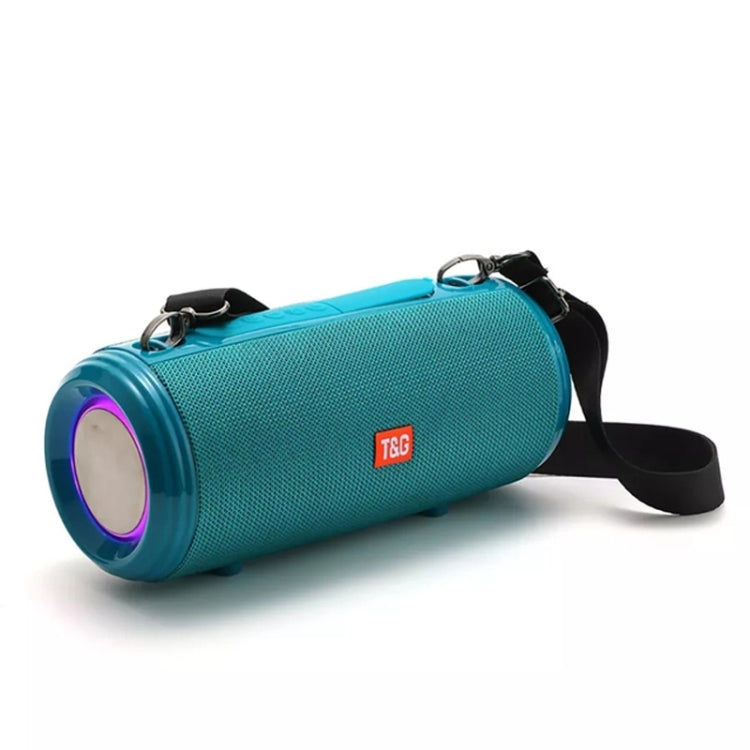 T&G TG537 RGB Light Portable Waterproof Bluetooth Speaker Supports FM / TF Card(Green) - Desktop Speaker by T&G | Online Shopping South Africa | PMC Jewellery