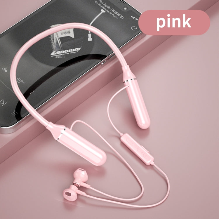 K1688 Neck-mounted Noise Cancelling IPX5 Sports Bluetooth Headphone(Pink) - Neck-mounted Earphone by OneDer | Online Shopping South Africa | PMC Jewellery
