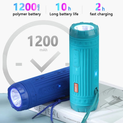 T&G TG312 LED Outdoor Portable Multifunctional Wireless Bluetooth Speaker(Blue) - Waterproof Speaker by T&G | Online Shopping South Africa | PMC Jewellery