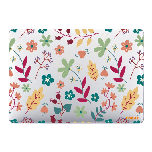 ENKAY Flower Series Pattern Laotop Protective Crystal Case For MacBook Pro 13.3 inch A1706 / A1708 / A1989 / A2159(Spring) - MacBook Pro Cases by ENKAY | Online Shopping South Africa | PMC Jewellery