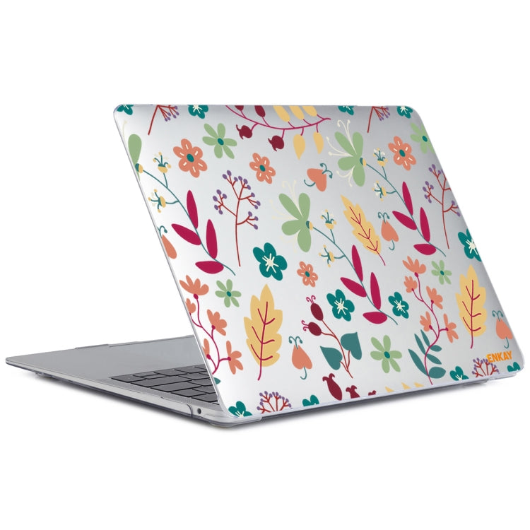 ENKAY Flower Series Pattern Laotop Protective Crystal Case For MacBook Air 13.3 inch A1932 / A2179 / A2337(Spring) - MacBook Air Cases by ENKAY | Online Shopping South Africa | PMC Jewellery