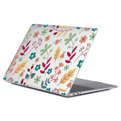 ENKAY Flower Series Pattern Laotop Protective Crystal Case for MacBook Pro 16 inch A2141(Spring) - MacBook Pro Cases by ENKAY | Online Shopping South Africa | PMC Jewellery