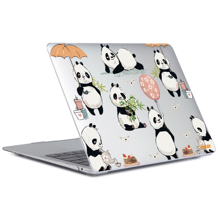 For MacBook Air 13.3 inch A1932 / A2179 / A2337 ENKAY Animal Series Pattern Laotop Protective Crystal Case(Panda) - MacBook Air Cases by ENKAY | Online Shopping South Africa | PMC Jewellery