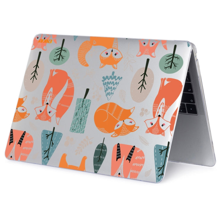 ENKAY Animal Series Pattern Laotop Protective Crystal Case For MacBook Pro 13.3 inch A2251 / A2289 / A2338 2020(Fox) - MacBook Pro Cases by ENKAY | Online Shopping South Africa | PMC Jewellery