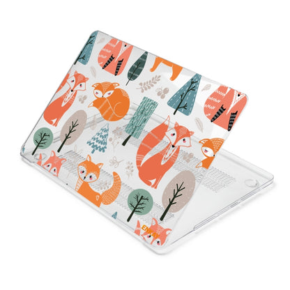 ENKAY Animal Series Pattern Laotop Protective Crystal Case For MacBook Pro 15.4 inch A1707 / A1990(Fox) - MacBook Pro Cases by ENKAY | Online Shopping South Africa | PMC Jewellery