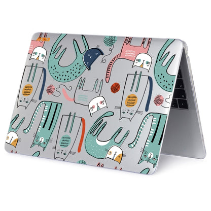 ENKAY Animal Series Pattern Laotop Protective Crystal Case For MacBook Pro 16 inch A2141(Thin Cat) - MacBook Pro Cases by ENKAY | Online Shopping South Africa | PMC Jewellery