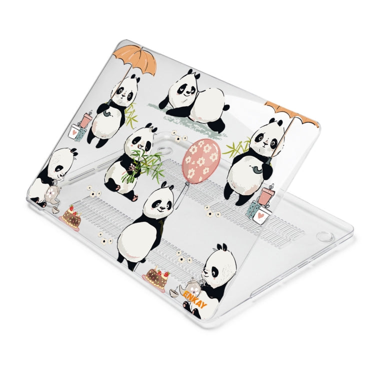 ENKAY Animal Series Pattern Laotop Protective Crystal Case For MacBook Pro 16 inch A2141(Panda) - MacBook Pro Cases by ENKAY | Online Shopping South Africa | PMC Jewellery