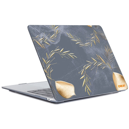 ENKAY Vintage Pattern Series Laotop Protective Crystal Case For MacBook Pro 13.3 inch A1706 / A1708 / A1989 / A2159(Wild Oats) - MacBook Pro Cases by ENKAY | Online Shopping South Africa | PMC Jewellery