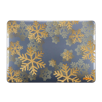 ENKAY Vintage Pattern Series Laotop Protective Crystal Case For MacBook Pro 14.2 inch A2442 (2021)(Golden Snowflake) - MacBook Pro Cases by ENKAY | Online Shopping South Africa | PMC Jewellery