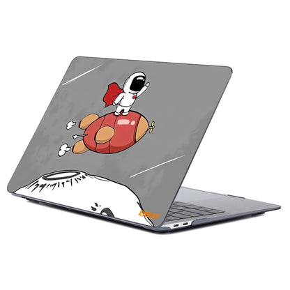 For MacBook Air 13.3 inch A1932 / A2179 / A2337 ENKAY Star Series Pattern Laotop Protective Crystal Case(Rocket Astronaut) - MacBook Air Cases by ENKAY | Online Shopping South Africa | PMC Jewellery