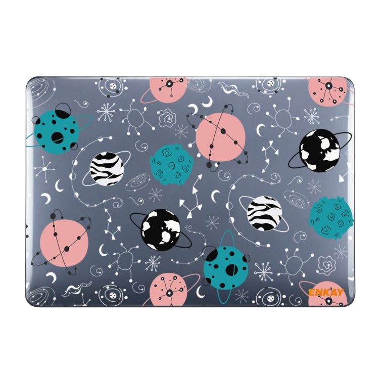 For MacBook Air 13.3 inch A1932 / A2179 / A2337 ENKAY Star Series Pattern Laotop Protective Crystal Case(Geometric Planet) - MacBook Air Cases by ENKAY | Online Shopping South Africa | PMC Jewellery