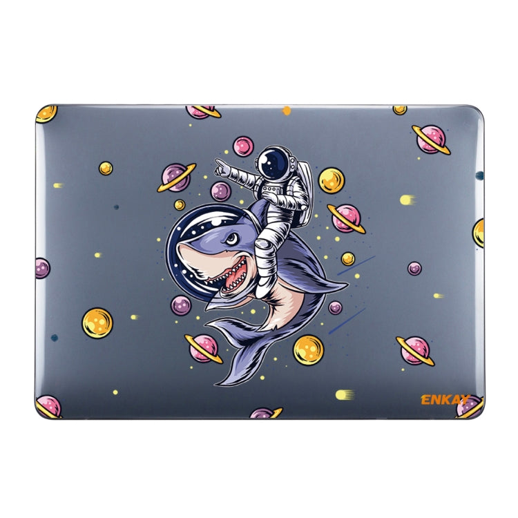 ENKAY Star Series Pattern Laotop Protective Crystal Case For MacBook Pro 15.4 inch A1707 / A1990(Shark Astronaut) - MacBook Pro Cases by ENKAY | Online Shopping South Africa | PMC Jewellery