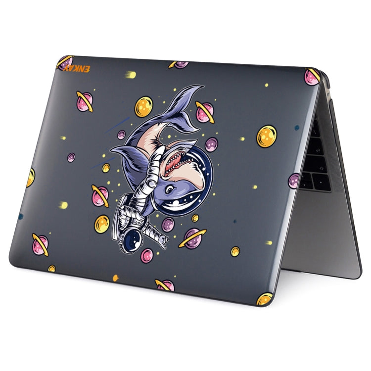 ENKAY Star Series Pattern Laotop Protective Crystal Case For MacBook Pro 15.4 inch A1707 / A1990(Shark Astronaut) - MacBook Pro Cases by ENKAY | Online Shopping South Africa | PMC Jewellery