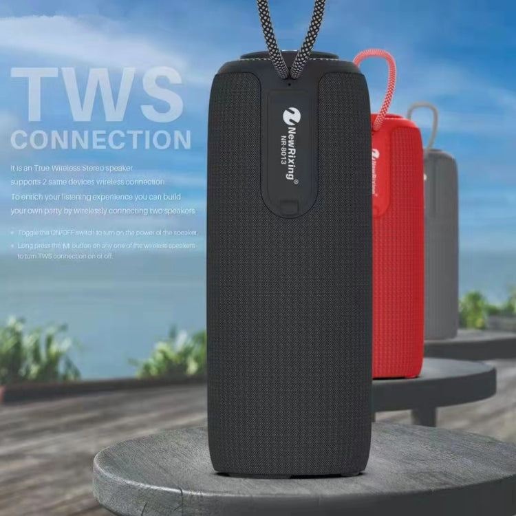 NewRixing NR8013 10W TWS Portable Wireless Stereo Speaker Support TF Card / FM(Red) - Desktop Speaker by New Rixing | Online Shopping South Africa | PMC Jewellery