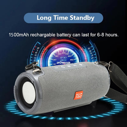 T&G TG324 High Power Waterproof Portable Bluetooth Speaker Support FM / TF Card(Blue) - Desktop Speaker by T&G | Online Shopping South Africa | PMC Jewellery