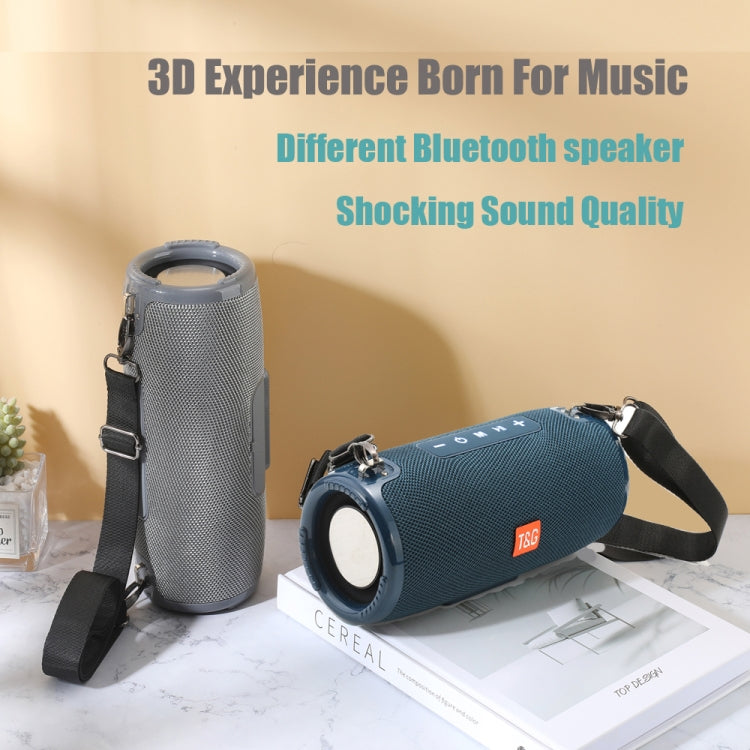 T&G TG324 High Power Waterproof Portable Bluetooth Speaker Support FM / TF Card(Blue) - Desktop Speaker by T&G | Online Shopping South Africa | PMC Jewellery