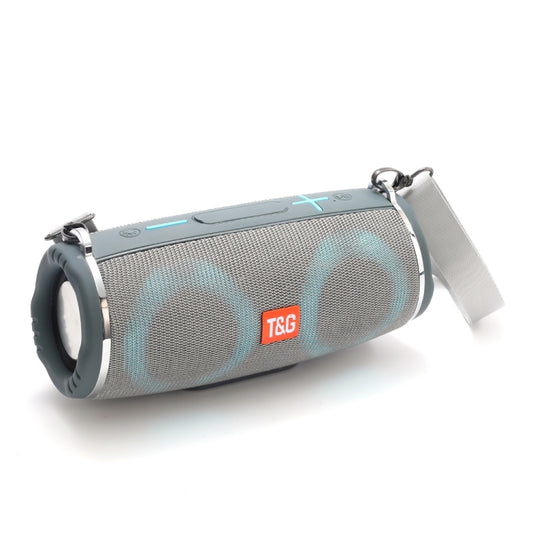 T&G TG642 RGB Light Waterproof  Portable Bluetooth Speaker Support FM / TF Card(Gray) - Desktop Speaker by T&G | Online Shopping South Africa | PMC Jewellery