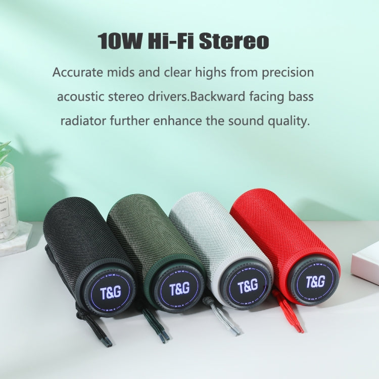 T&G TG332 10W HIFI Stereo Waterproof Portable Bluetooth Speaker(Black) - Desktop Speaker by T&G | Online Shopping South Africa | PMC Jewellery