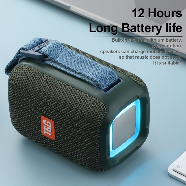 T&G TG339 RGB Light 5W Waterproof Portable Bluetooth Speaker(Blue) - Desktop Speaker by T&G | Online Shopping South Africa | PMC Jewellery