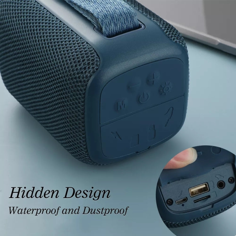 T&G TG339 RGB Light 5W Waterproof Portable Bluetooth Speaker(Blue) - Desktop Speaker by T&G | Online Shopping South Africa | PMC Jewellery