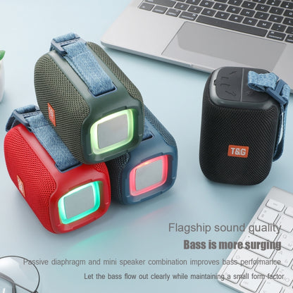 T&G TG339 RGB Light 5W Waterproof Portable Bluetooth Speaker(Red) - Desktop Speaker by T&G | Online Shopping South Africa | PMC Jewellery