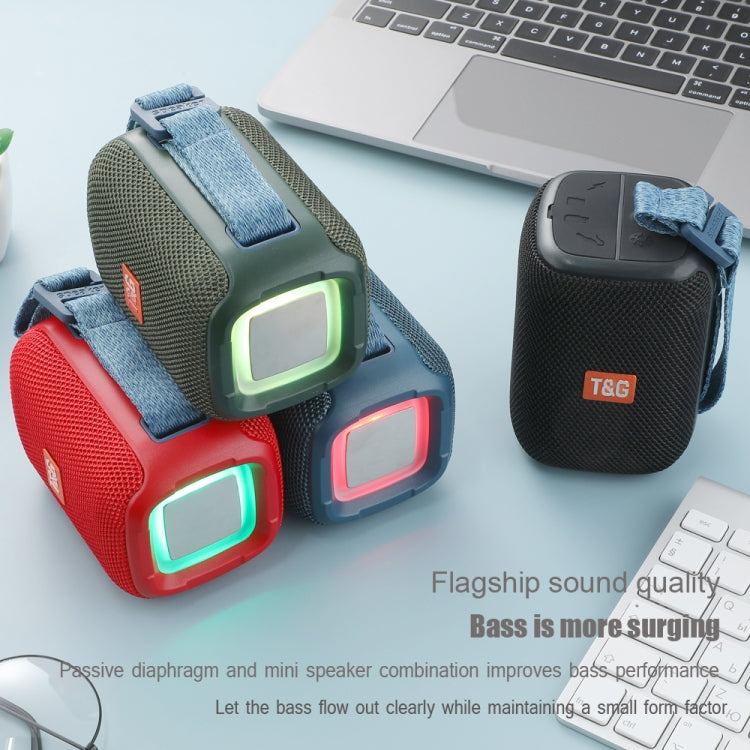 T&G TG339 RGB Light 5W Waterproof Portable Bluetooth Speaker(Blue) - Desktop Speaker by T&G | Online Shopping South Africa | PMC Jewellery