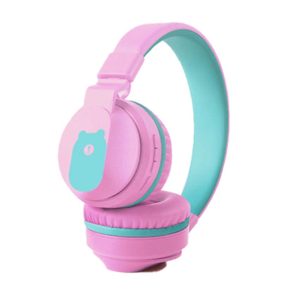 BOBo+ Adults & Kids Cute Bluetooth 5.0 Bass Noise Cancelling Headset with Mic(Pink) - Headset & Headphone by PMC Jewellery | Online Shopping South Africa | PMC Jewellery