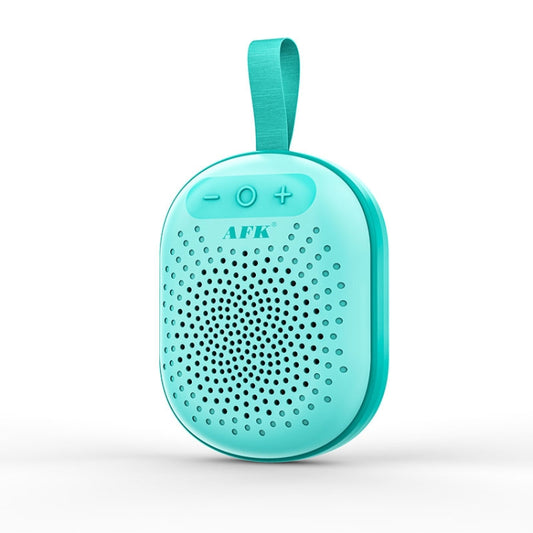 AEC BT513 RGB Light Waterproof Portable Bluetooth Speaker Support FM / TF Card(Peacock Blue) - Mini Speaker by AEC | Online Shopping South Africa | PMC Jewellery