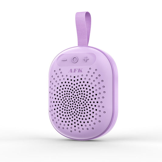 AEC BT513 RGB Light Waterproof Portable Bluetooth Speaker Support FM / TF Card(Purple) - Mini Speaker by AEC | Online Shopping South Africa | PMC Jewellery