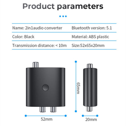 BT-B36 Bluetooth 5.1 Audio Receiver TV Fiber Coaxial Digital to Analog Converter - Audio Receiver Transmitter by PMC Jewellery | Online Shopping South Africa | PMC Jewellery