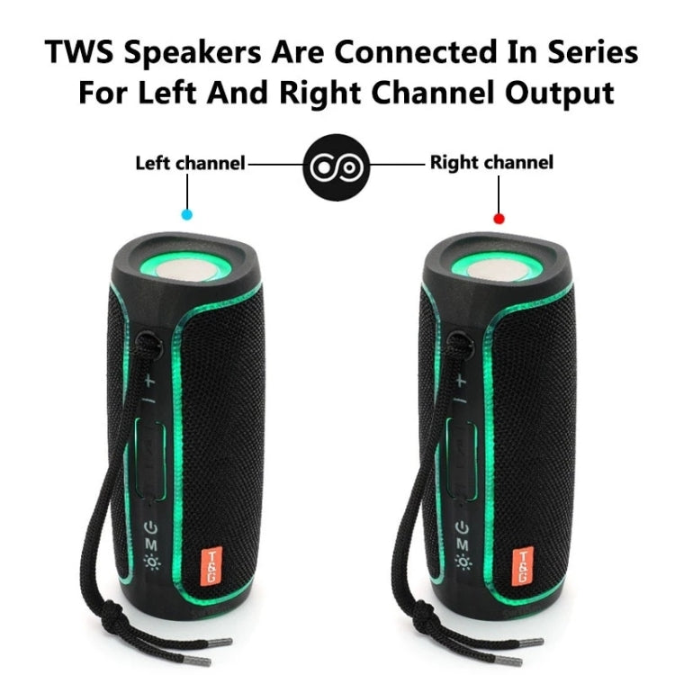T&G TG288 TWS Portable LED Light Bluetooth Speaker(Black) - Desktop Speaker by T&G | Online Shopping South Africa | PMC Jewellery