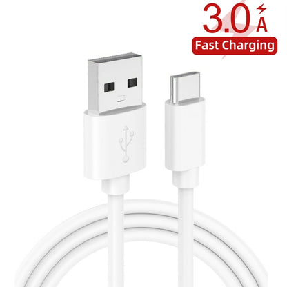 TE-P23 38W PD 20W USB-C / Type-C + QC3. 0 USB Triangle Car Charger + USB to USB-C / Type-C Data Cable, Length: 1m(White) - Car Charger by PMC Jewellery | Online Shopping South Africa | PMC Jewellery