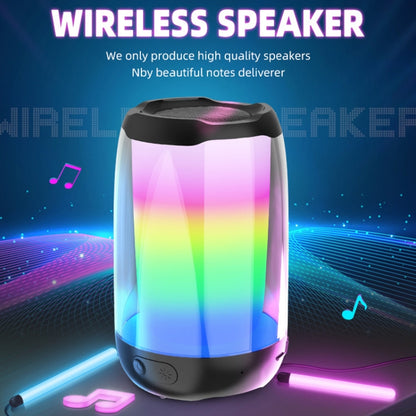 NBY8893 Pulsating Colorful Portable Stereo Bluetooth Speaker(Black) - Desktop Speaker by NBY | Online Shopping South Africa | PMC Jewellery