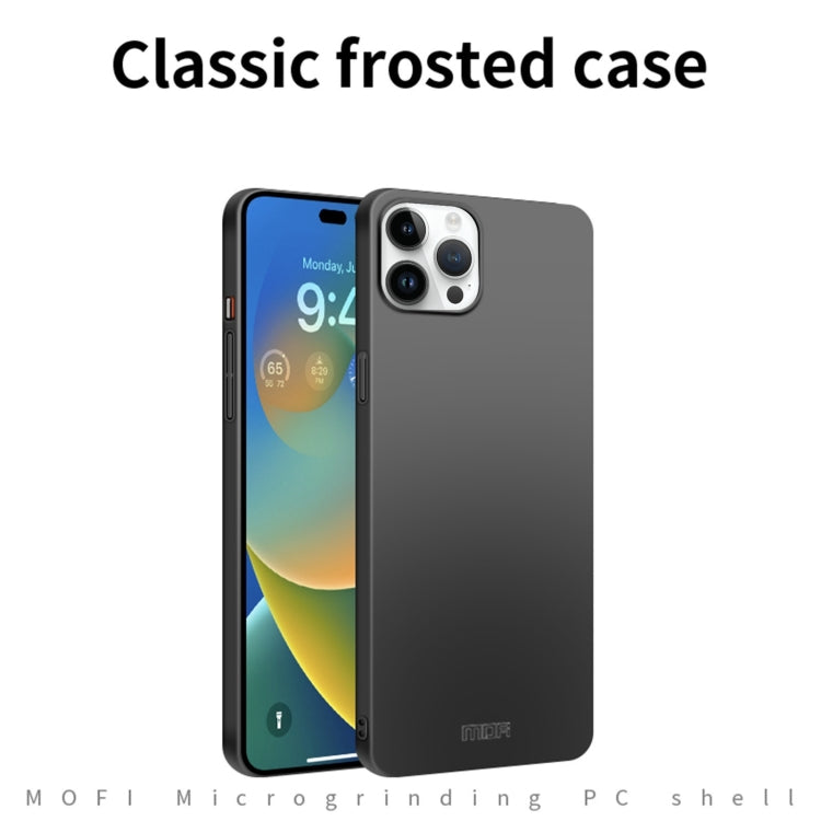 For iPhone 14 Pro Max MOFI Frosted PC Ultra-thin Hard Case (Black) - iPhone 14 Pro Max Cases by MOFI | Online Shopping South Africa | PMC Jewellery