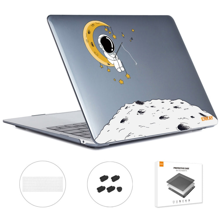 For MacBook Pro 13.3 A1708 ENKAY Hat-Prince 3 in 1 Spaceman Pattern Laotop Protective Crystal Case with TPU Keyboard Film / Anti-dust Plugs, Version:EU(Spaceman No.3) - MacBook Pro Cases by ENKAY | Online Shopping South Africa | PMC Jewellery