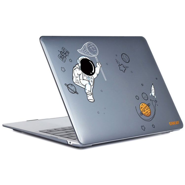 For MacBook Air 13.3 2018 A1932 ENKAY Hat-Prince 3 in 1 Spaceman Pattern Laotop Protective Crystal Case with TPU Keyboard Film / Anti-dust Plugs, Version:EU(Spaceman No.2) - MacBook Air Cases by ENKAY | Online Shopping South Africa | PMC Jewellery