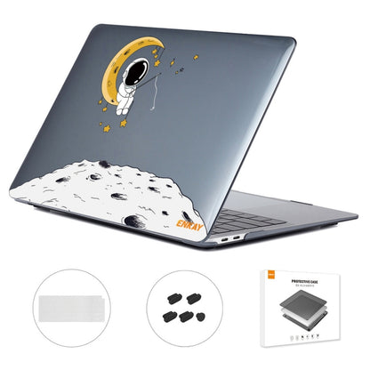 For MacBook Air 13.3 2020 A2179/A2337/A2779 2023 ENKAY Hat-Prince 3 in 1 Spaceman Pattern Laotop Protective Crystal Case with TPU Keyboard Film / Anti-dust Plugs, Version:US(Spaceman No.3) - MacBook Air Cases by ENKAY | Online Shopping South Africa | PMC Jewellery